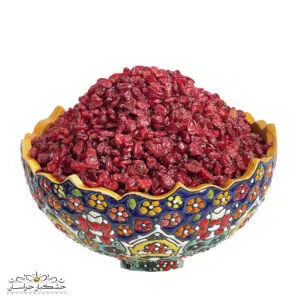 زرشک اناری اعلا قائنات تازه با رنگ قرمز طبیعی و طعم ملس