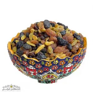 مخلوط کشمش لوکس امسالی شامل مویز و کشمش سبز و زرد درجه یک