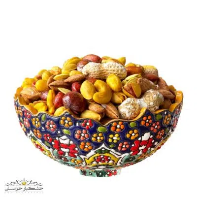 عکس آجیل پذیرایی لوکس و مجلسی | ترکیب مغزهای شور تازه مناسب مهمانی و عید