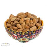 بادام کاغذی تک‌پوست خام منقا – پوسته نازک و دانه‌های سالم | خشکبار استور