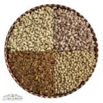 پک ۴ مغز لوکس تازه شامل پسته، بادام، فندق و بادام‌هندی درجه یک