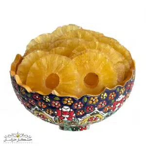 آناناس کمپوتی تازه برش‌شده در شیشه – کاملاً طبیعی، شیرین و بدون نگهدارنده