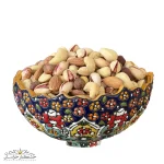 آجیل چهار مغز شور تنوری سنتی با مغزهای درشت، رنگ طلایی و بافت ترد – مناسب پذیرایی
