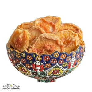 برگه هلو درجه یک خشک شده با رنگ طبیعی و بافت سالم – تنقلات خوش‌طعم و سالم