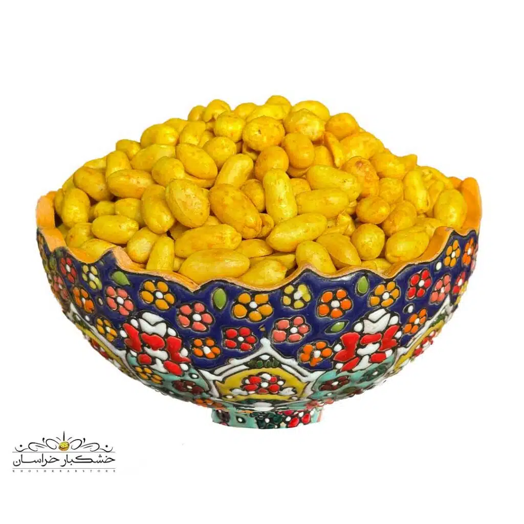 مغز بادام زمینی پوست کنده شور درجه یک -ئرشت و تازه