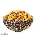 آجیل چهار مغز شور لعابی با پوشش یکنواخت و بافت ترد – مناسب پذیرایی و دورهمی