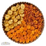 ترکیب 3 میوه خشک ، گلابی ، زردآلو ، شلیل