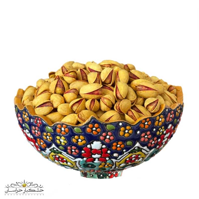 پسته بادامی شور لعابی تازه و درجه یک مخصوص