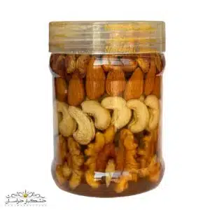 خرید عسل معجون چهار مغز طبیعی و مقوی با کیفیت ممتاز و طعم دلپذیر