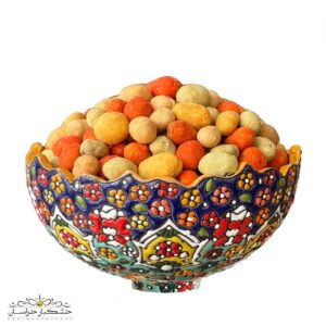 خرید مخلوط مغز بادام زمینی روکش‌دار تازه و خوشمزه با بسته‌بندی شیک