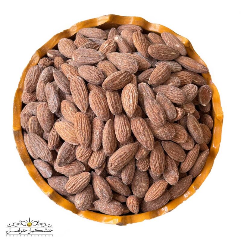 مغز بادام درختی زرین شور شده تازه و درشت با تفت سنتی نمکی - آجیل و خشکبار درجه یک