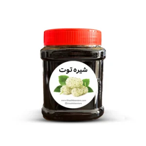 شیره توت طبیعی و مقوی در بسته‌بندی بهداشتی