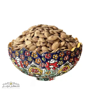 عکس تخمه کدو دو آتیشه شور تازه و خوشمزه، مناسب آجیل و پذیرایی خانگی