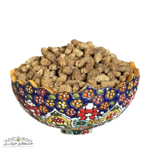 توت خشک رسمی مشهدی درجه دو با بافت نرم و رنگ طبیعی – مناسب مصرف روزانه و آجیل