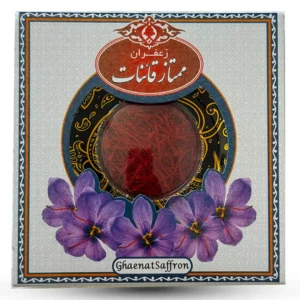 بسته‌بندی زعفران نگین صادراتی یک مثقالی سوغات مشهد با طراحی زیبا و اقتصادی، مناسب هدیه و خرید زعفران اصل ایرانی با کیفیت بالا