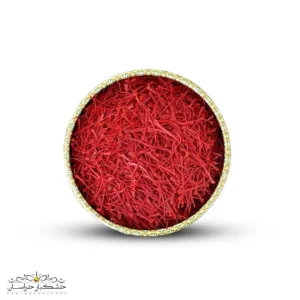 زعفران نگین صادراتی یک مثقالی در بسته‌بندی خاتم اصل با تضمین کیفیت