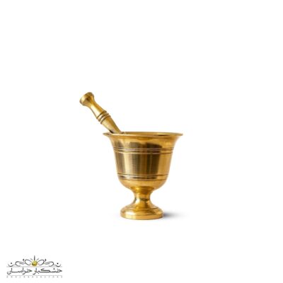 هاون برنجی اصل | زعفران ساب برنجی دست‌ساز و مقاوم