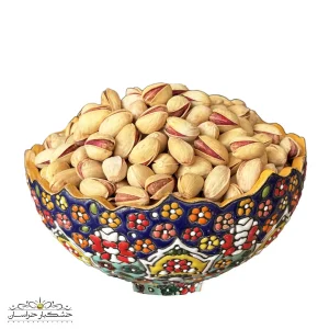 پسته احمد آقایی شور تنوری سنتی کشیده و خندان درجه یک در خشکبار استور مشهد