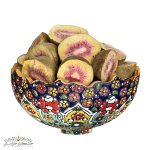 کیوی تو سرخ پفکی فریزدرایر طبیعی و ترد | میوه خشک سالم بدون افزودنی