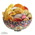 مخلوط اسلایس میوه خشک درجه یک تازه و طبیعی در بسته‌بندی لوکس خشکبار استور