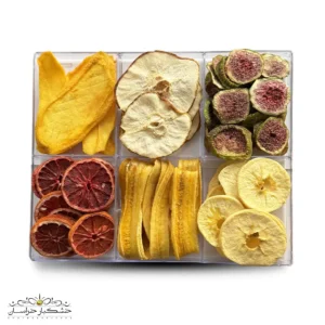 کلکسیون میوه خشک سلامت خشکبار استور – ترکیبی از میوه‌های خشک طبیعی، سالم و بدون افزودنی با بسته‌بندی لوکس