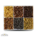 کلکسیون کشمش تازه و امسالی خشکبار استور شامل کشمش ایرانی سبز، سیاه و طلایی تازه و طبیعی