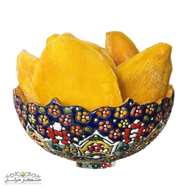 اسلایس انبه خشک نرم پریمیوم – تازه، طبیعی و بافت نرم | خشکبار استور