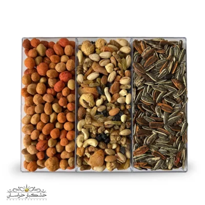 کلکسیون خوشمزه آجیل و تنقلات – ترکیب تازه، متنوع و جذاب | خشکبار استور