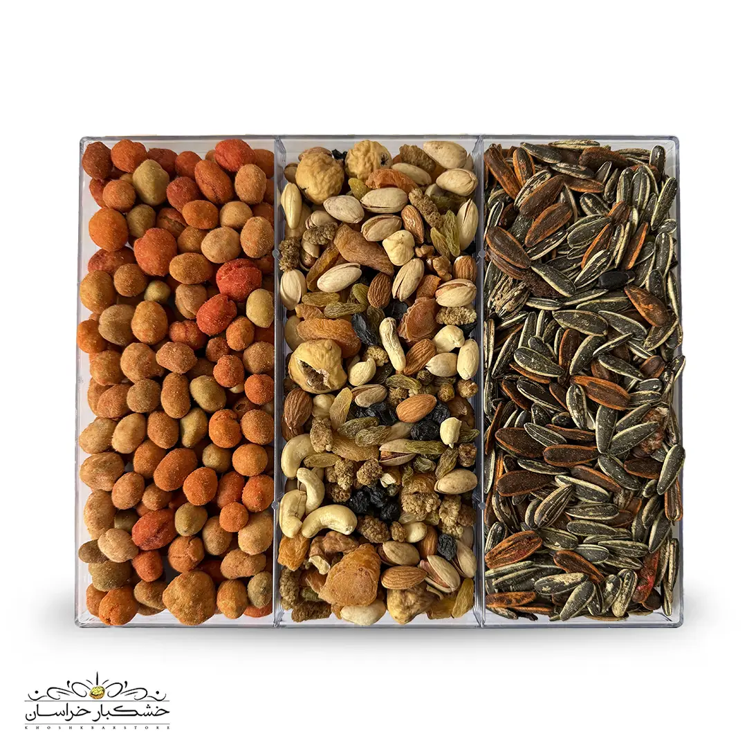 کلکسیون خوشمزه آجیل و تنقلات – پک تازه و متنوع | خشکبار استور کلکسیون خوشمزه آجیل و تنقلات – ترکیب تازه، متنوع و جذاب | خشکبار استور