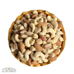 عکس صفحه دوم آجیل چهار مغز لاکچری خام، نمایش دقیق ترکیب بادام درختی، پسته، فندق و تخمه خام باکیفیت، آجیل مخلوط لوکس صادراتی بدون نمک، فواید تغذیهای و بستهبندی ۵۰۰ گرمی برای میانوعده و رژیم سالم.