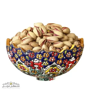 پسته اکبری شور تنوری سنتی با دانه‌های درشت و خوش‌طعم، مناسب پذیرایی و مصرف روزانه