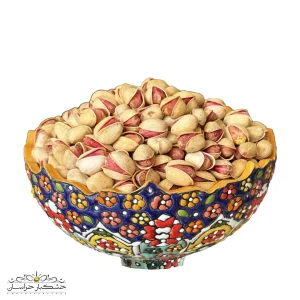 پسته فندقی شور تنوری سنتی خندان و اعلا با تفت یکدست در خشکبار استور مشهد